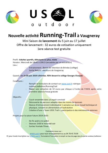 Nouvelle activité Running-Trail à Vaugneray
