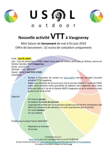 Nouvelle activité VTT à Vaugneray